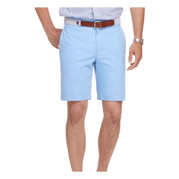 Vineyard Vines Club Short Light Blue Chino Knit Golf Flat Front Preppy 32 - Picture 1 of 8